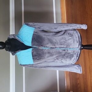 Exertek Blue & Gray Fleece Jacket Size Small